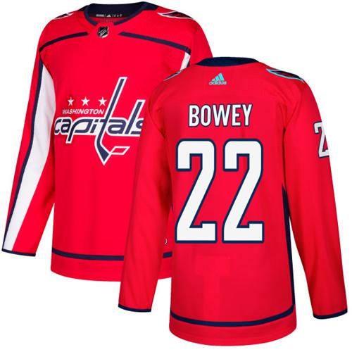 Adidas Men Washington Capitals #22 Madison Bowey Red Home Authentic Stitched NHL Jersey